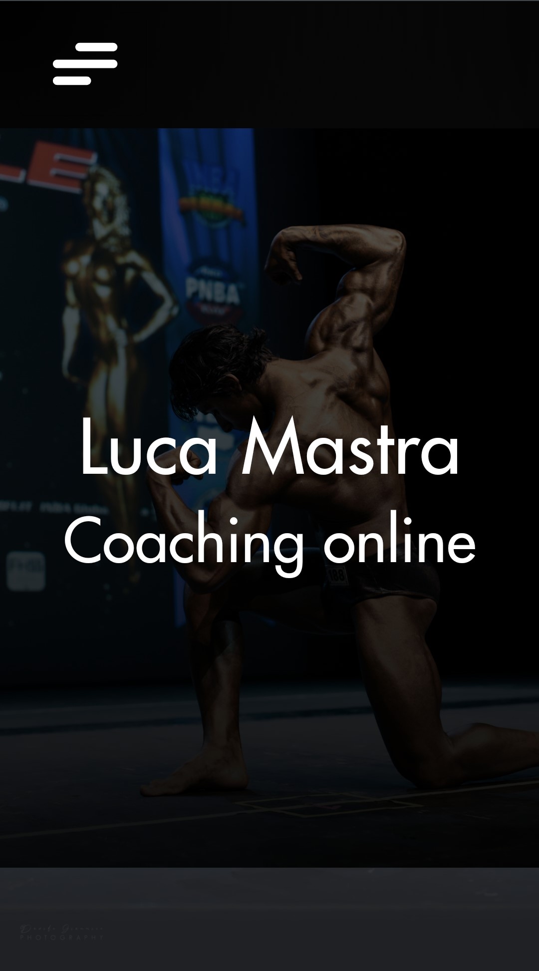 Image of Luca Mastra's website
